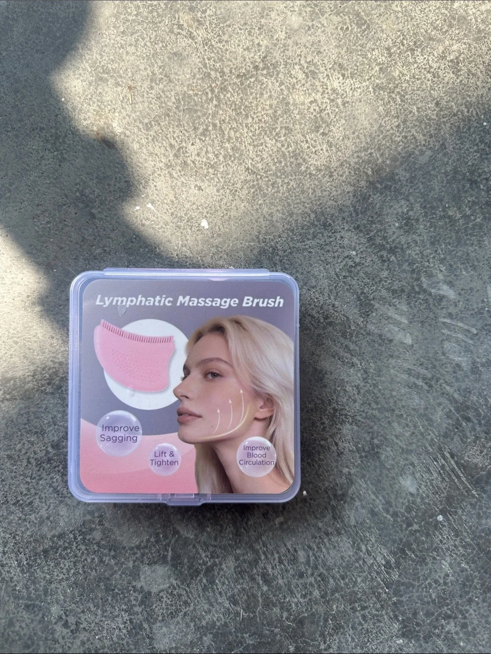 Pink Lymphatic Massage Brush - Facial Lift & Tighten